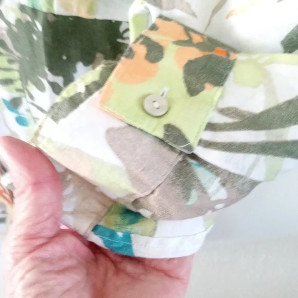 🆕 CHICO'S 100% Linen Paradise No Iron Tunic Blouse | XL (16) NWT - Picture 4 of 10